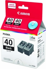 0615B053 Canon PG-40 Black Ink Tanks Twin Pack