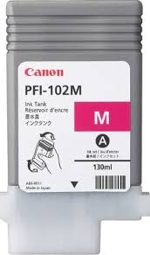 0897B007 Canon PFI-102M 3 pack Magenta Ink Tanks