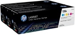 CF371AM HP 128A 3-pack Cyan/Magenta/Yellow LaserJet Toner Cartridges